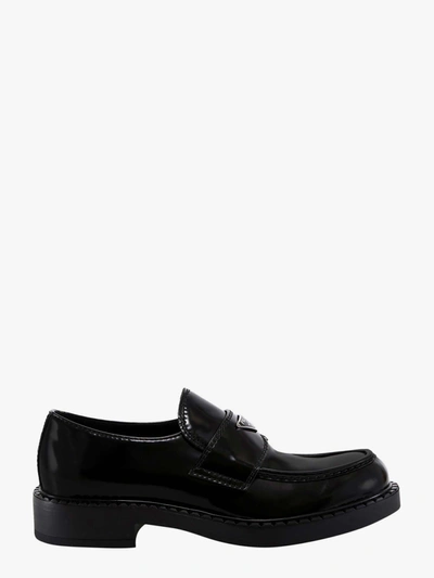 Shop Prada Loafer In Black