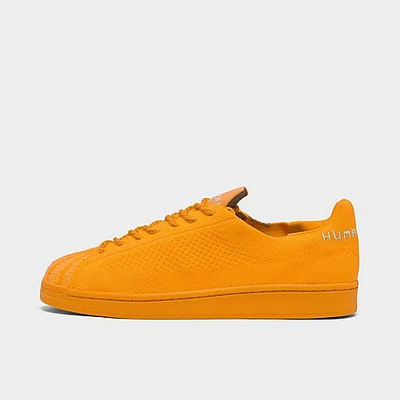 Shop Adidas Originals X Pharrell Williams Superstar Primeknit Casual Shoes In Orange