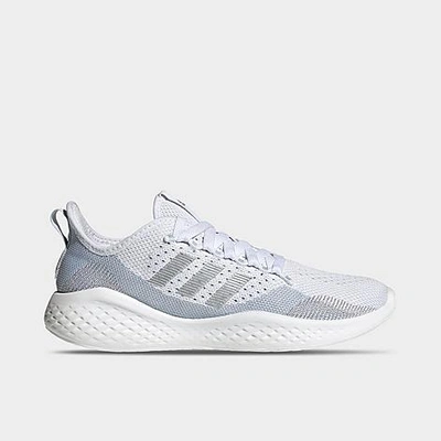 Shop Adidas Originals Adidas Women's Fluidflow 2.0 Running Shoes In White/silver Metallic/halo Blue