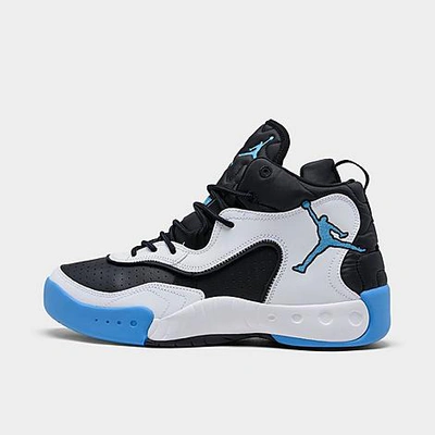 Shop Nike Jordan Men's Pro Rx Basketball Shoes In White/university Blue/black