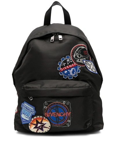 Shop Givenchy Logo Patch Backpack In Black