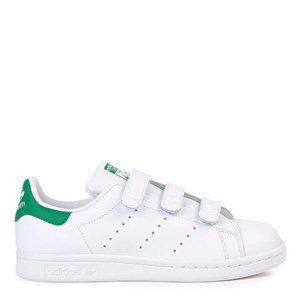 Adidas Originals Stan Smith Velcro Leather Sneakers In White | ModeSens