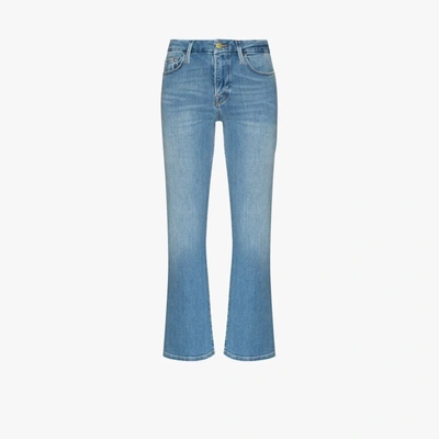 Shop Frame Le Crop Jeans In Blue