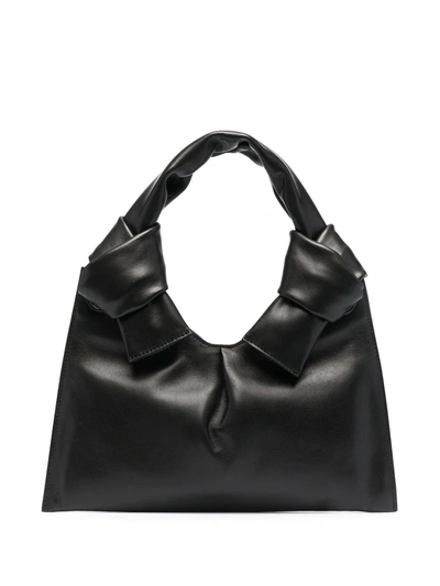 Shop Little Liffner Knot-strap Tote Bag In Black