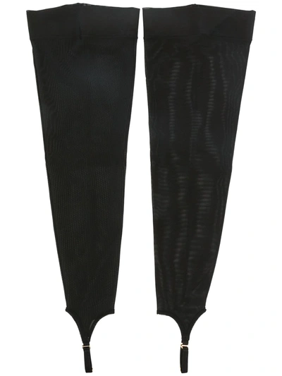 Shop Murmur Hold-up Stockings In Black