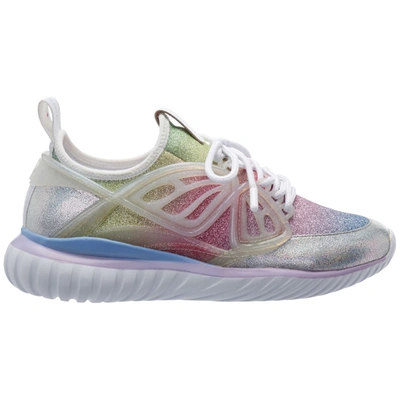 Shop Sophia Webster Fly-by Sneakers In Silver & Pastel