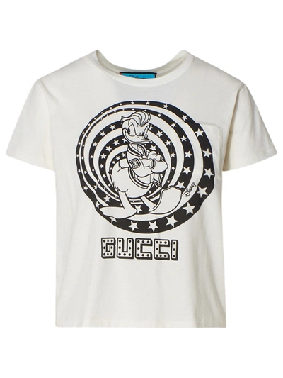 Shop Gucci Donald Duck T-shirt In White