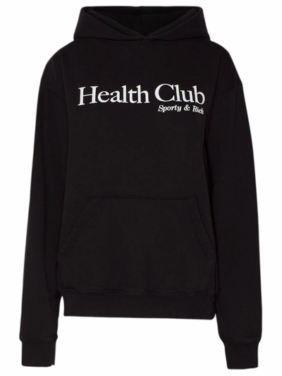 Shop Sporty And Rich Black Health Club Sweatshirt