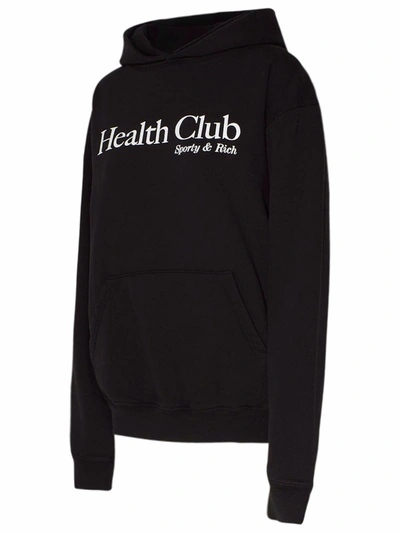Shop Sporty And Rich Black Health Club Sweatshirt