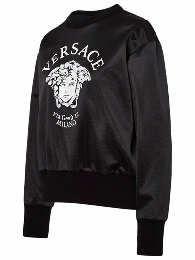 Shop Versace Black Medusa Sweatshirt