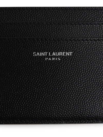 Shop Saint Laurent Portacarte Nero In Black