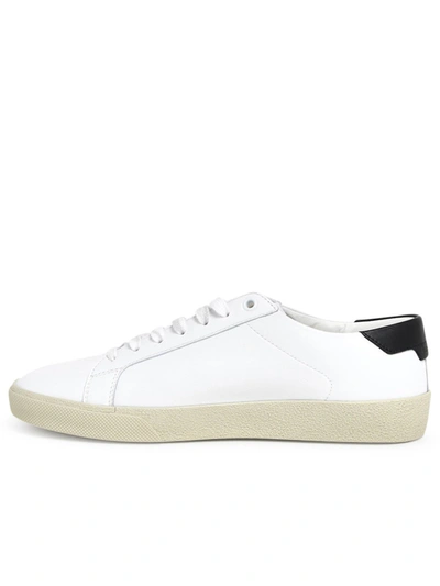 Shop Saint Laurent Sneakers Logo Bianche In White