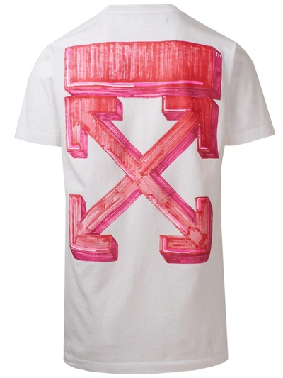 Shop Off-white T-shirt Marker Rosso Bianca In White