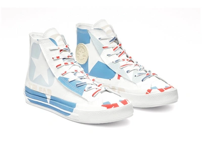 Pre-owned Converse  Chuck Taylor All-star 70s Hi Telfar White Blue In White/blue/red