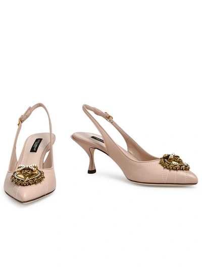 Shop Dolce & Gabbana Decollete Slingback Dev. Rosa In Pink