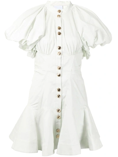 Shop Acler Dalbury Drop-waist Dress In White