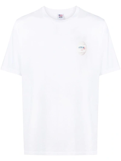 Shop Autry Logo Print T-shirt In White