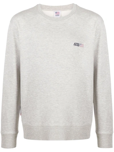 Shop Autry Logo Print Sweatshirt In Grey