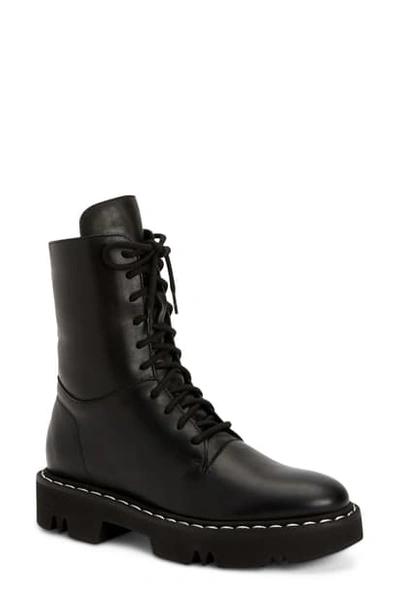 Shop Aquatalia Hana Lace-up Boot In Black