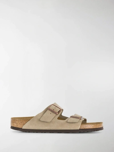 Shop Birkenstock Double-strap Sandals In Neutrals