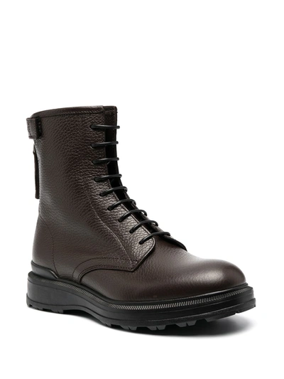 Shop Woolrich Boots In Marrone Scuro