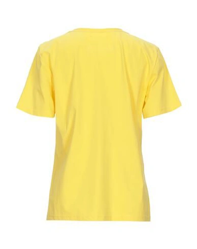 Shop Alberta Ferretti Woman T-shirt Yellow Size S Organic Cotton