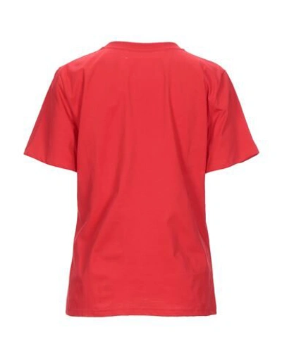 Shop Alberta Ferretti Woman T-shirt Red Size M Organic Cotton