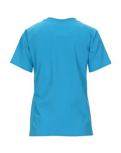 Shop Alberta Ferretti Woman T-shirt Azure Size M Organic Cotton In Blue