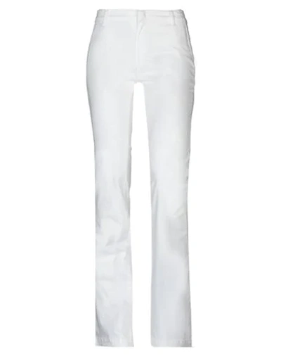 Shop Silvian Heach Woman Pants White Size 30 Cotton, Elastane