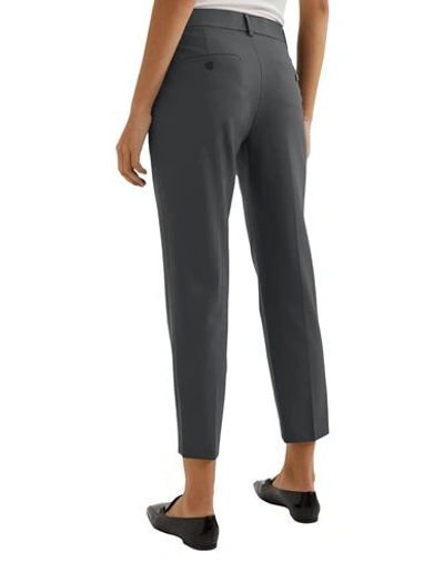 Shop Theory Woman Pants Lead Size 12 Wool, Elastane In Grey
