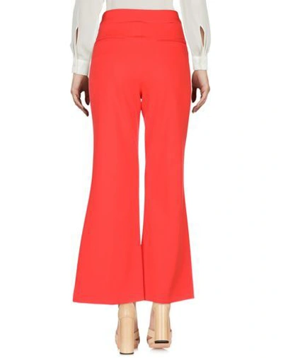 Rose A Pois Casual Pants In Coral