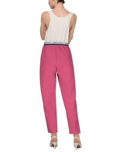 Shop Ermanno Di Ermanno Scervino Woman Pants Fuchsia Size 4 Polyester, Elastane, Polyamide, Natural Rubbe In Pink