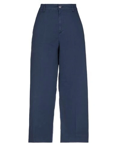 Shop Haikure Woman Pants Midnight Blue Size 24 Cotton, Elastane
