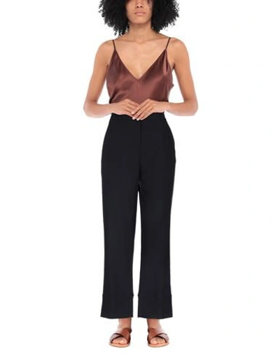 Shop Manila Grace Woman Pants Black Size 10 Viscose, Wool, Elastane