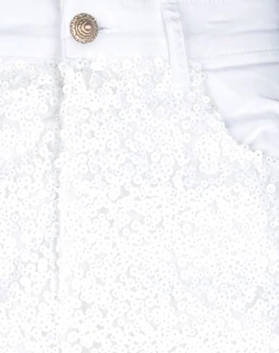 Shop Souvenir Woman Pants White Size S Cotton, Elastane, Polyester