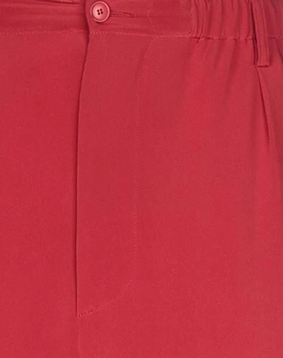Shop Alberta Ferretti Woman Pants Brick Red Size 10 Acetate, Silk, Elastane