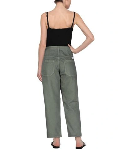 Shop Nine:inthe:morning Nine In The Morning Woman Pants Military Green Size 29 Cotton, Elastane