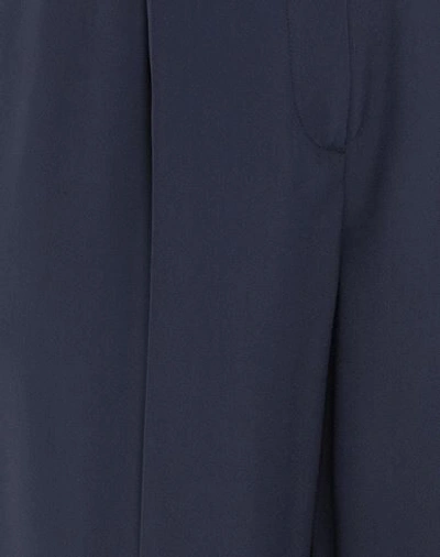 Shop Alberta Ferretti Pants In Dark Blue
