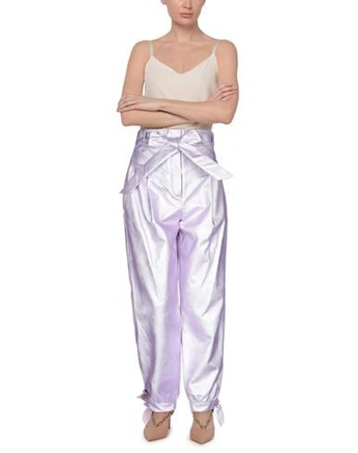 Shop Aniye By Woman Pants Light Purple Size M Polyurethane, Viscose