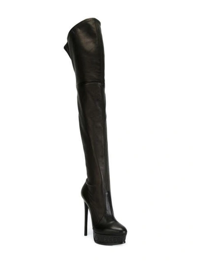 Shop Casadei Thigh High Boots