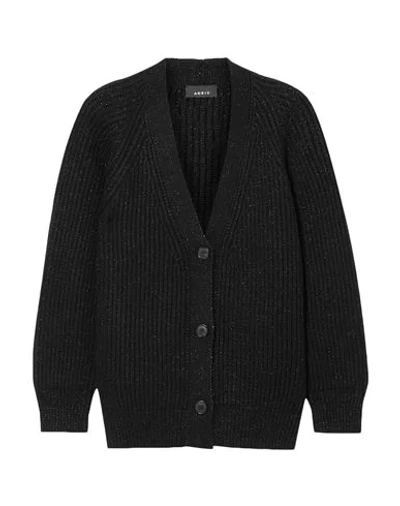 Shop Akris Woman Cardigan Black Size 12 Cashmere, Polyamide