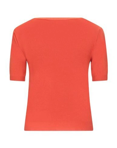 Shop L'autre Chose L' Autre Chose Woman Sweater Rust Size Xl Viscose, Acrylic, Elastane In Red