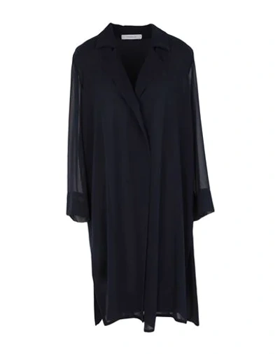 Shop Marella Overcoats In Dark Blue