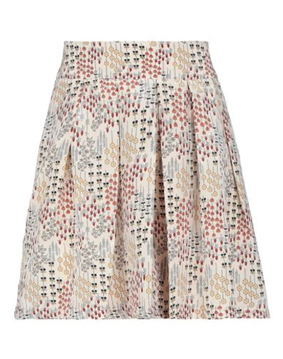 Shop Molly Bracken Mini Skirts In Beige