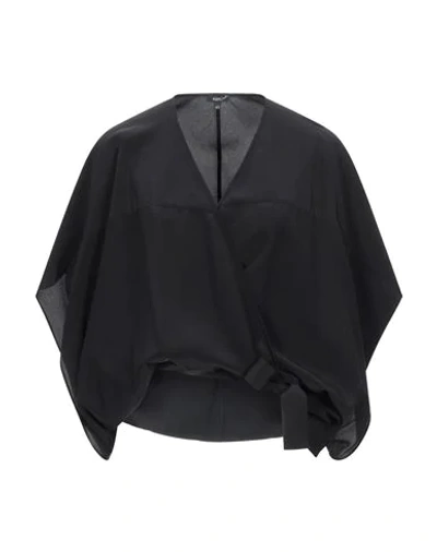 Shop Aspesi Woman Shirt Black Size 4 Silk