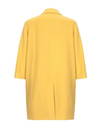 Shop Annie P Coat In Yellow