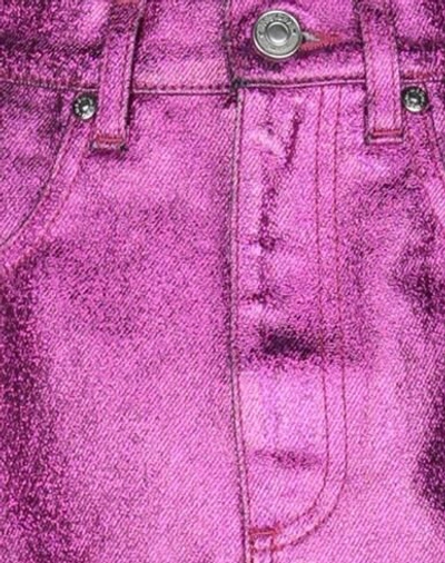 Msgm Denim Skirts In Pink