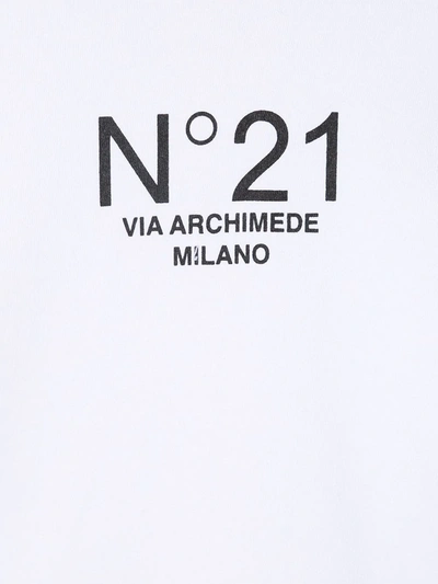 Shop N°21 Logo-printed Sweatshirt In White