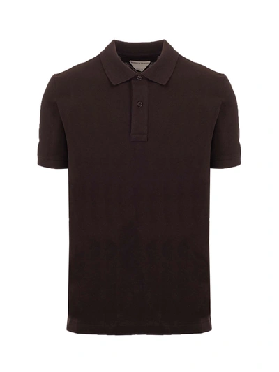 Shop Bottega Veneta Cotton Polo Shirt In Brown