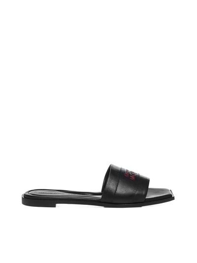 Shop Alexander Mcqueen Flat Shoes In Blk Blk Red